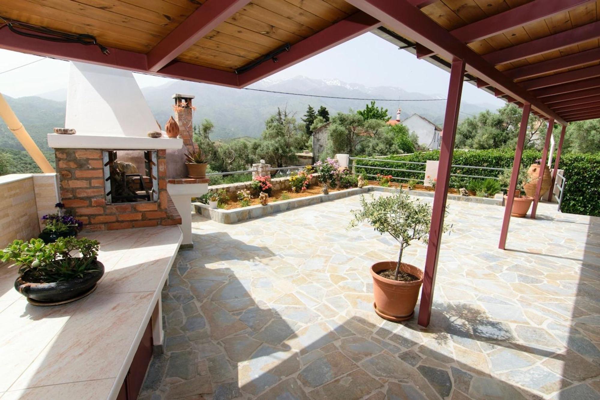 Aoria Traditional House With Stuning Mountain View Loulos Εξωτερικό φωτογραφία